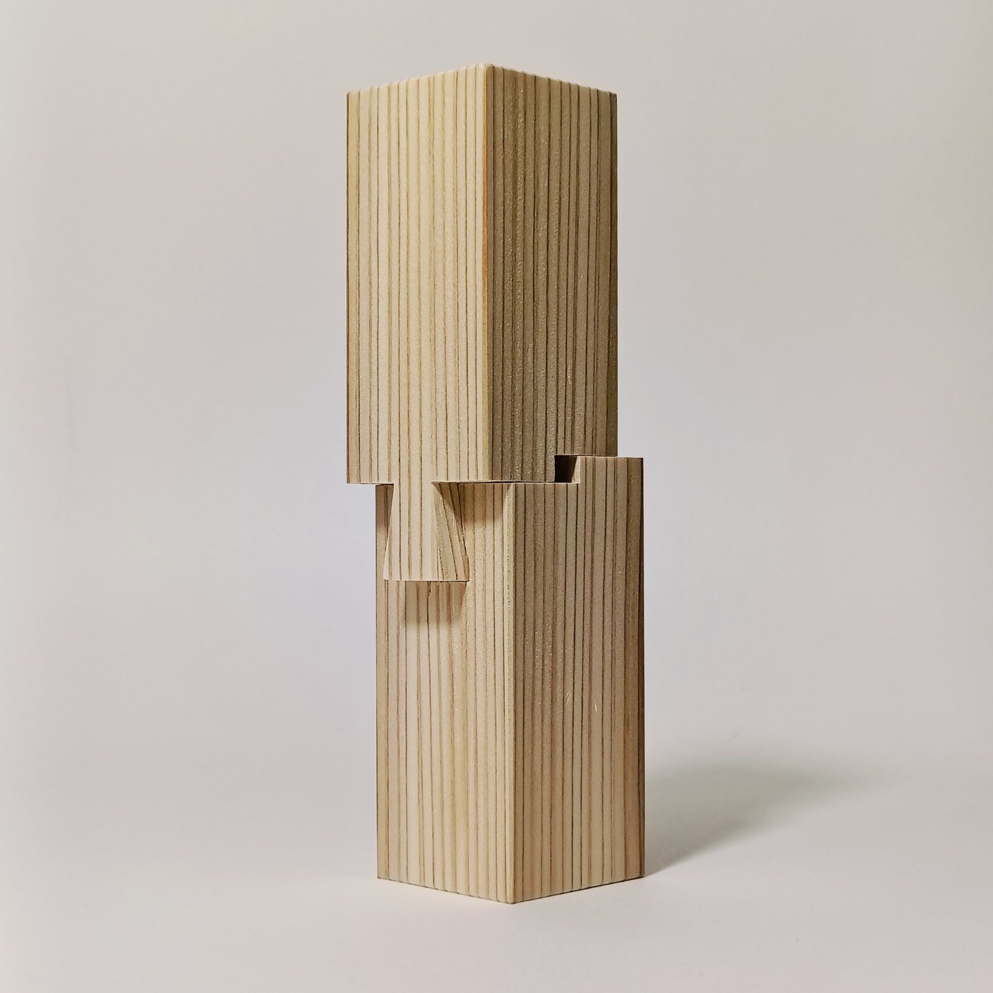 継手インテリア 宮大工の伝統工芸 木工品 オブジェ スギ材