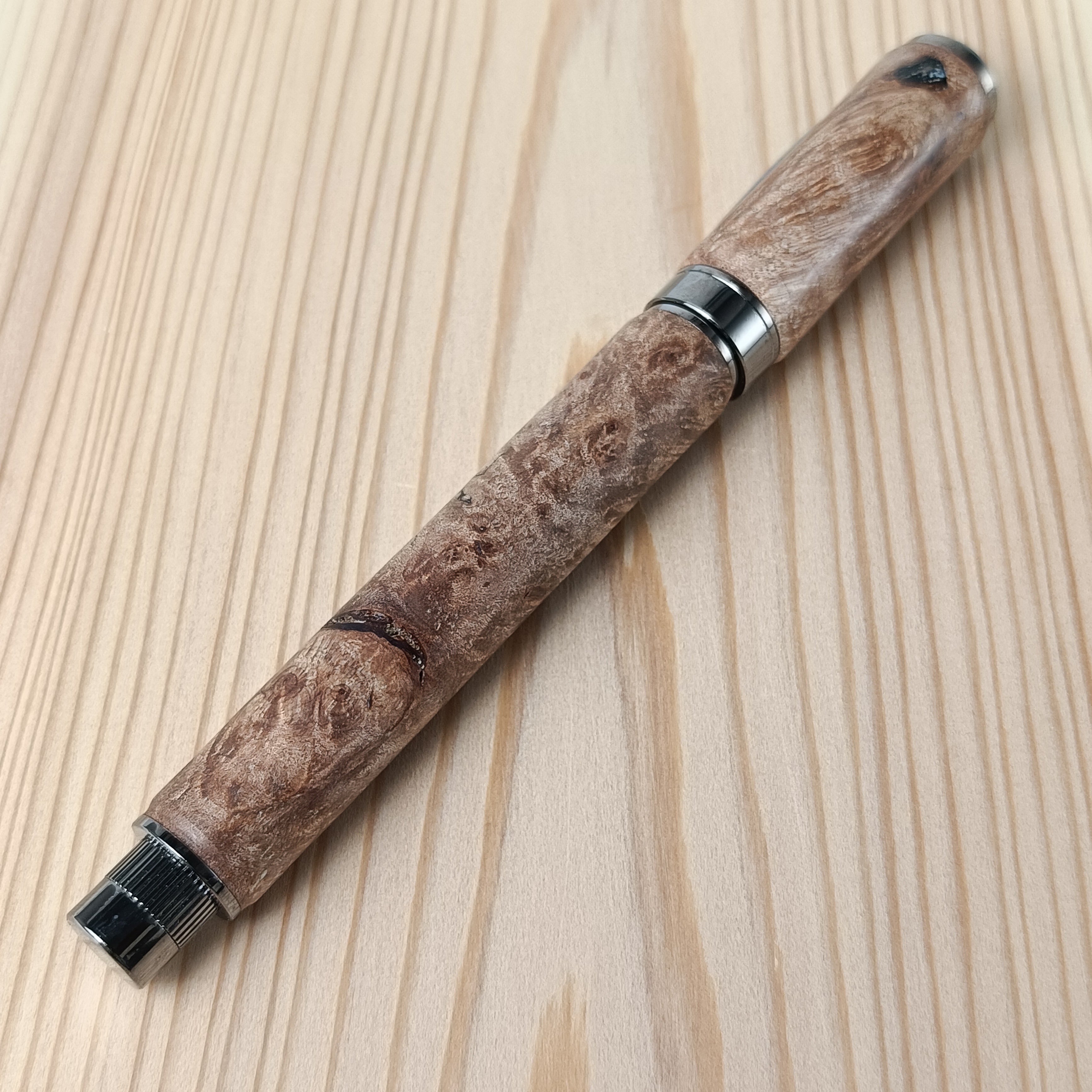 スタビライズドウッド 万年筆 ブラウンベージュ