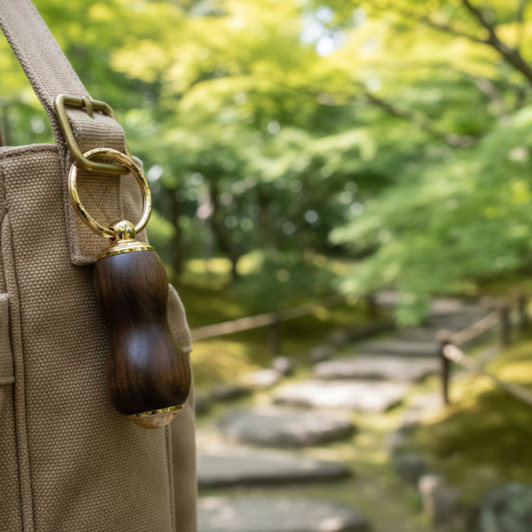 ペットとふたたび歩むための遺骨カプセル │ ひょうたん型のお守り・銘木黒柿・職人の手仕事　