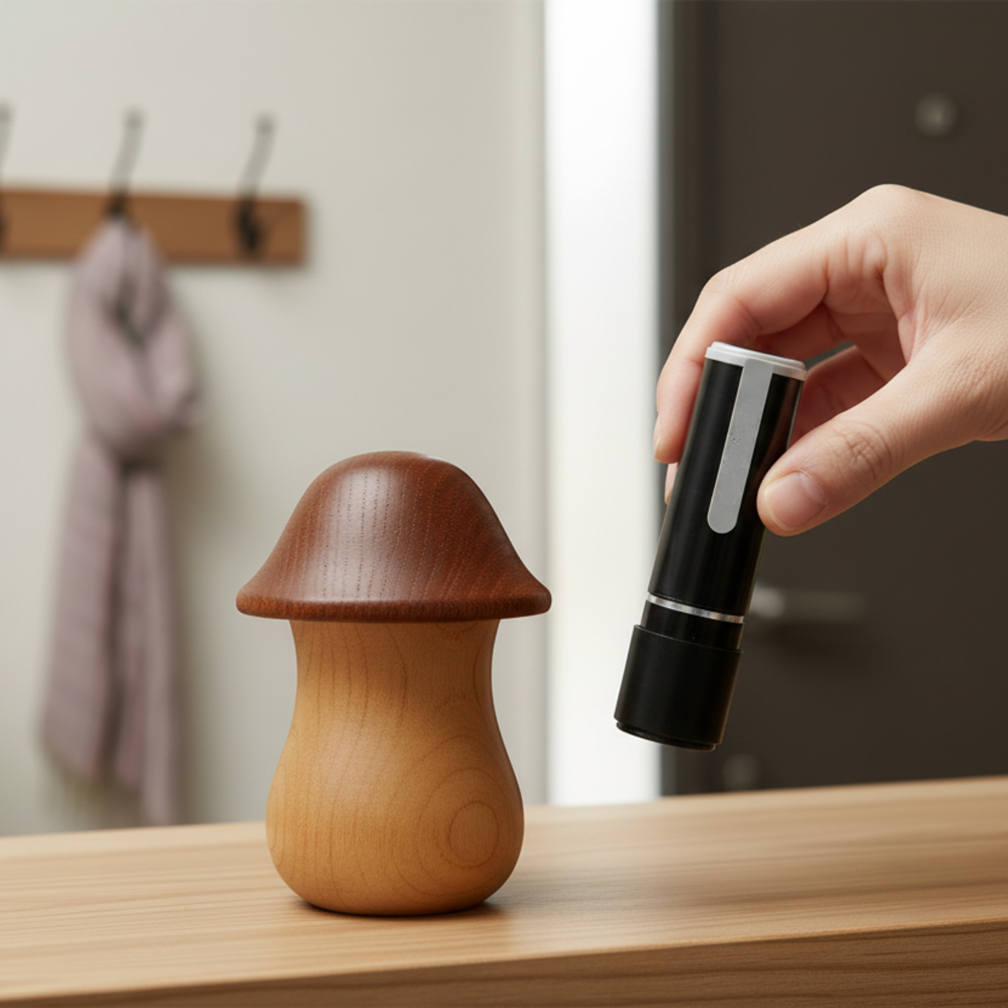 きのこのおうち │ 愛嬌たっぷりな、きのこ型の縦型小物入れ