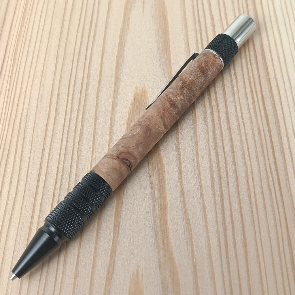 木目を楽しむ木軸シャープペンシル  スタビライズドウッド ブラウンベージュ