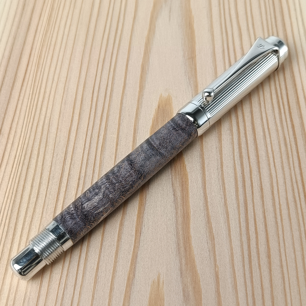スタビライズドウッド スリム万年筆 アッシュグレー