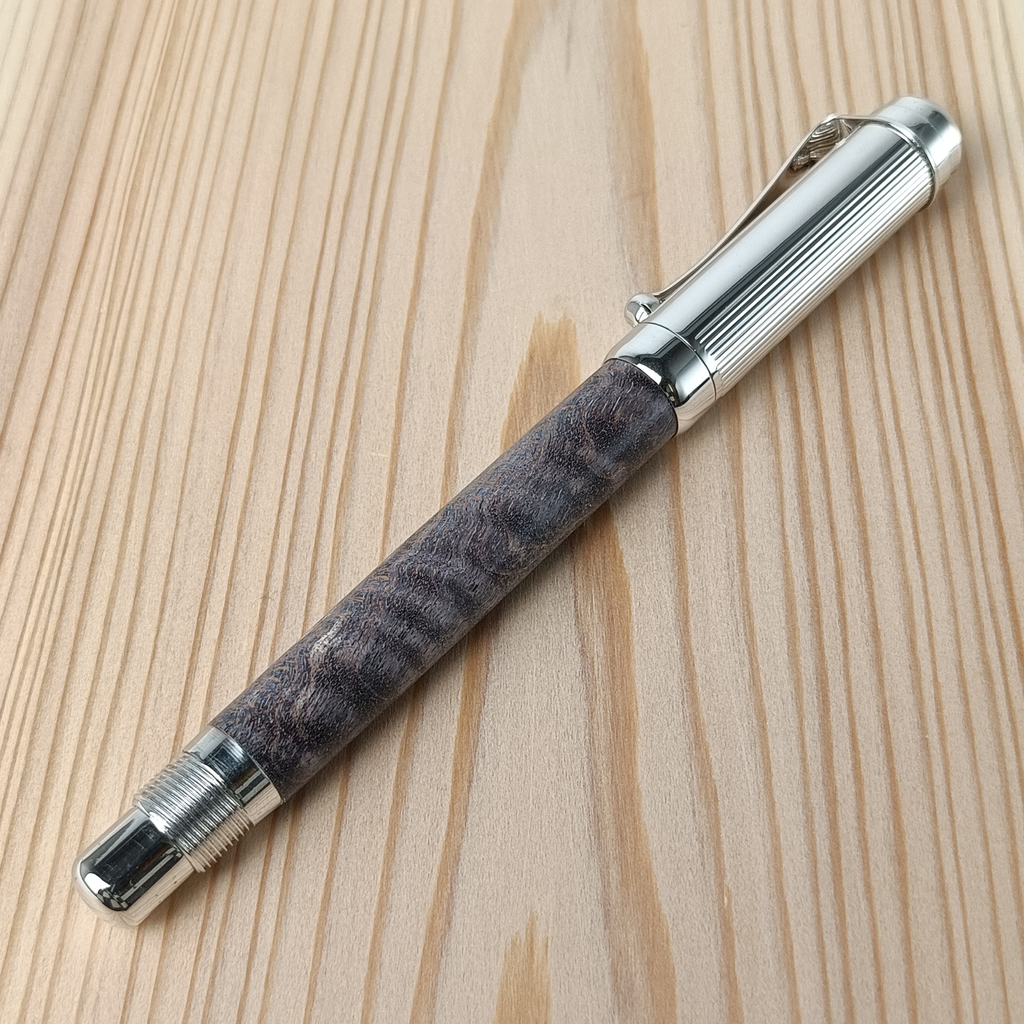 スタビライズドウッド スリム万年筆 アッシュグレー