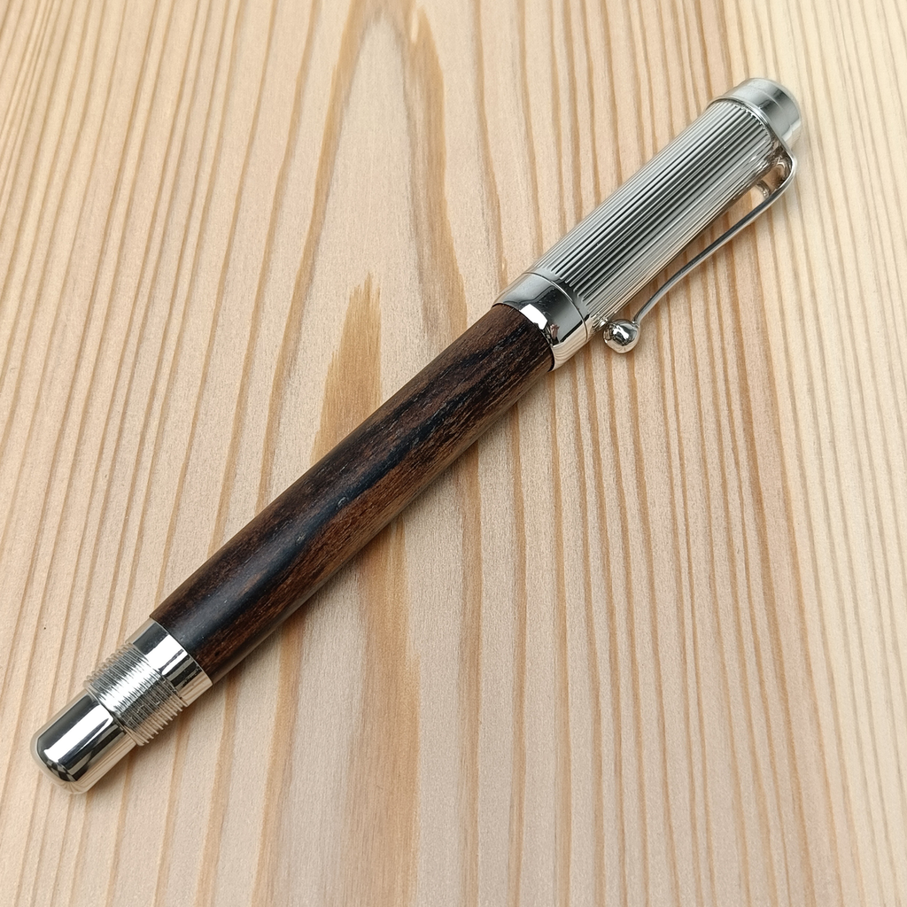 スタビライズドウッド スリム万年筆 銘木 黒柿
